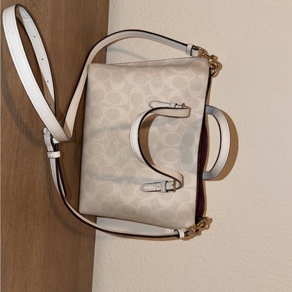 Coach Cream Signature Mini Satchel with Gold Hardware - Picture 2 of 6